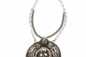 Deepa Gurnani Large Pendant Necklace