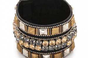 Deepa Gurnani Mixed Metals Stacked Cuff