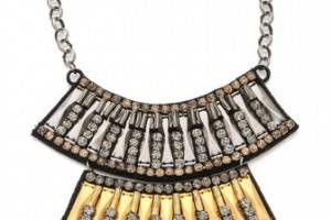 Deepa Gurnani Panel Layered Necklace