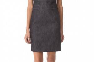 Derek Lam Cap Sleeve Denim Dress