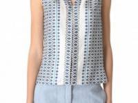 Derek Lam Floral Sleeveless Blouse