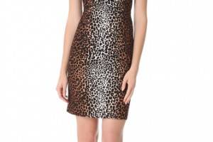 Derek Lam Giraffe Cap Sleeve Dress