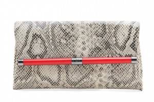 Diane von Furstenberg 440 Envelope Python Clutch