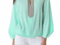 Diane von Furstenberg Elma Embellished Blouse