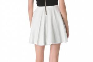 Diane von Furstenberg Jeannie Leather Combo Dress