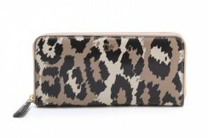 Diane von Furstenberg Leopard Printed Zip Around Wallet