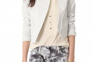 Diane von Furstenberg Sardinia Leather Jacket