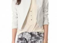 Diane von Furstenberg Sardinia Leather Jacket