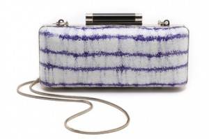 Diane von Furstenberg Tonda Striped Sequin Clutch