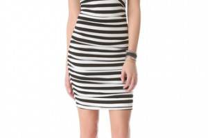 DKNY Gathered Strapless Dress