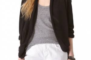 DKNY Pure DKNY Chiffon Front Cardigan