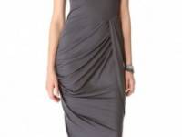 DKNY Sleeveless Side Gather Dress