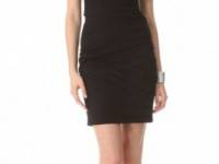 DKNY Strapless Dress with Ruching