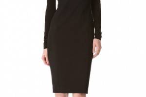Donna Karan New York Long Sleeve Dress with Lace