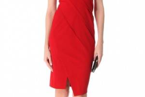 Donna Karan New York Sculpted Cap Sleeve Dress