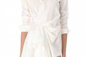 Donna Karan New York Side Draped Tunic Top