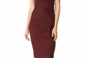 Donna Karan New York Sleeveless Draped Jersey Dress