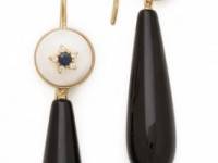 Elizabeth and James Plated Victorian Star Teardrop Earrings