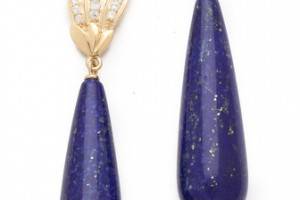 Elizabeth and James Wing Long Teardrop Earrings