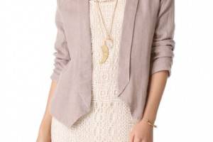 Ella Moss Shimmer Linen Blazer