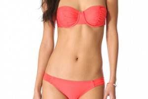 Ella Moss Solid Bandeau Bikini Top