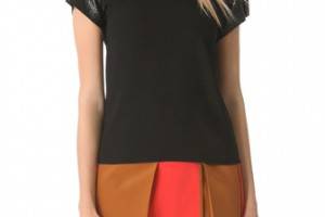 Ellery Hornets Tee with Contrast Sleeves