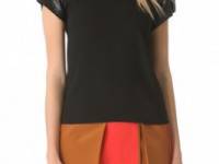 Ellery Hornets Tee with Contrast Sleeves