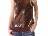 Ellery Sequined Singlet Top