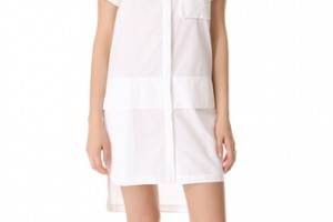 Ellery Shirt Dress with Plackets