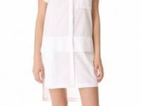 Ellery Shirt Dress with Plackets