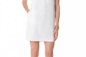 Ellery Swank Dress with Contrast Sleeves