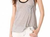 Enza Costa Two Tone Racer Tank