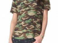 Equipment Riley Camo Silk Tee