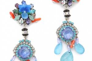 Erickson Beamon We've Got the Power Flower Earrings