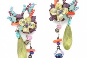 Erickson Beamon We've Got the Power Flower Spike Earrings