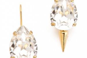 Fallon Jewelry Classique Pear Micro Spike Earrings