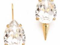 Fallon Jewelry Classique Pear Micro Spike Earrings