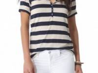 Feel The Piece Bobbi Striped Henley Top