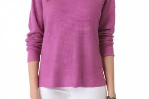 Feel The Piece Boxy Boat Neck Sweater