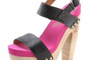 Flogg Rexfort Two Band Platform Clog Sandals