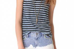 Free People All About Stripes Muscle Tank