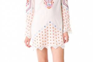 Free People Angel Wings Embroidered Dress