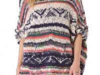 Free People Bubble Tea Poncho