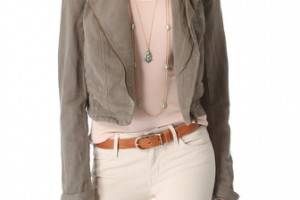 Free People Cutwork Moto Jacket