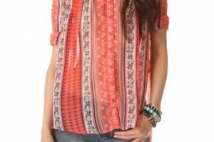 Free People Moonlight Mile Woven Top