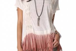 Free People Rough Rider Ombre Tee