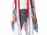 Free People Scarf Print Duster Cardigan