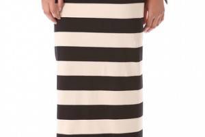 Free People Stripe Column Skirt