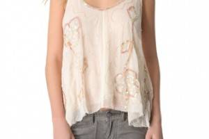 Free People Tritan's Treasure Woven Top