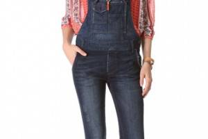 Free People Washed Cord Overalls